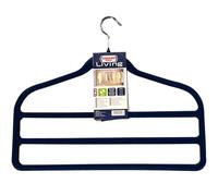 DOMOPAK - Set 2 Appendiabiti Vellutato Pantaloni Blue 45CM