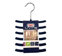 DOMOPAK - Set 2 GRUCCE APPENDI Cravatte Antiscivolo Blu