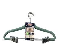 DOMOPAK - Set 3 GRUCCE APPENDIABITO con PINZE Velluto 46cm