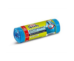 Domopak Spazzy Sacchi Nettezza Antiforo con Manici - Casalingo 28 lt - Blu - 1 confezione da 20 pezzi