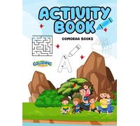 Domoraa Activity Book for Kids: Fun Dot-to-Dot, Color by Number, Alphabet Tracing & Mazes for Ages 3-6