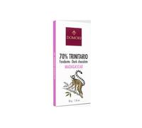 Domori® | Cioccolato Fondente Madagascar | Tavoletta Cioccolato Fondente Trinitario 70% - 50 Gr | Cioccolato Note Frutti Rossi