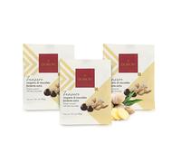 Domori Dragées Allo Zenzero, Pezzetti Di Zenzero Ricoperti Di Cioccolato Fondente, 40 Grammi (Confezione Da 3 Pezzi)