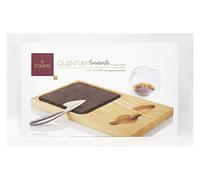 Domori Quantum Set Degustazione Cioccolato: Tagliere, Tavoletta Di Cioccolato Trinitario E Coltello Da Cioccolato, 500 Grammi