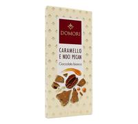 DOMORI TAVOLETTA DI CIOCCOLATO BIANCO CON CARAMELLO E NOCI PECAN 75 GR