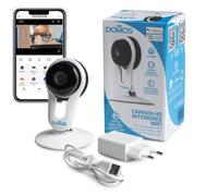 Domos - Telecamera WiFi intelligente ad alta definizione per interni | Visione notturna e sensore di movimento | Telecamera IP di sicurezza compatibile con Alexa e Google | Sorveglianza domiciliare