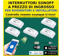 Domotica interruttori WiFi sonoff comandati da smartphone APP e NEST orologio