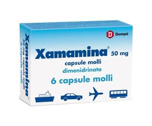 Dompé Xamamina 50 mg - Mal D'Auto, Aereo E Treno 6 Capsule Molli