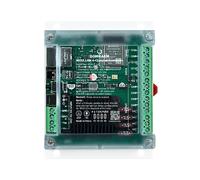 DOMRAEM Controller WLED Ethernet A 4 Canali ESP32 per Guida DIN, 30 A, WiFi, Sincronizzazione Musicale, 5-24 V, Striscia LED RGBIC WS281X