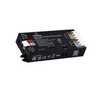 DOMRAEM ESP8266/ESP32 Controller LED digitale USB-C WLED | Strisce IC RGB WS2814/12B/05/APA102 | Fusibile da 16 A ~ 0,5 W in standby | Microfono e UART(Black ESP32 with Mic)