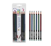 Doms Matite Fusion Extra Dark Triangolari 2,7 mm - Ergonomiche 7,2 mm, per Scuola, Ufficio e Disegno