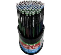 Doms Matite Fusion Extra Dark Triangolari 2,7 mm - Ergonomiche 7,2 mm, per Scuola, Ufficio e Disegno (Barattolo 100 Matite)