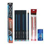 Doms Matite Fusion Extra Dark Triangolari 2,7 mm - Ergonomiche 7,2 mm, per Scuola, Ufficio e Disegno (Kit 12 Matite)