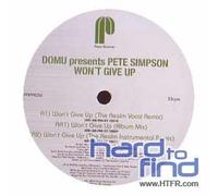 Domu Presents Pete Simpson - Wont Give Up