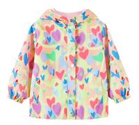 Domueay Giacca Impermeabile Bambino Bambina Giacca Antipioggia, 2-10 Anni | Antivento Primaverile Autunno Giubbotto Cerniera con Cappuccio, Ragazza Ragazzi Leggera Traspirante Cappotto Softshell Scuola