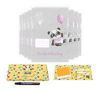 DOMUS® 8 Bustine Corredino Neonato Ospedale Panda Baby Bag - Sacchetti Cambio Neonato Ospedale Utili per Organizzare Borsa Parto Ospedale Mamma