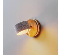 Domus Applique a LED Frits con legno di quercia e feltro Domus