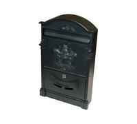 Domus Cassetta Posta Regia Alluminio Pressofuso Nero mm 260x90 H.mm 410