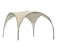 Domus Gazebo Giardino 3,8x3,8 mt in Acciaio con Top di Copertura in Poliestere colore Ecr Matera - 2637681