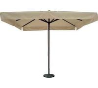 Ombrellone da giardino palo centrale 3x3 mt colore ecru con struttura in allumin