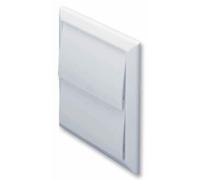 DOMUS - Presa d'aria a parete con ribalta a gravità, 100 mm bianco