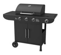 Domus Samba barbecue a gas con 4 bruciatori e 1 fornello laterale 131X58x103H cm