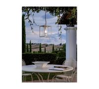 DOMUS SOSPENSIONE SINGOLA STILE CLASSICO IP43 IN ALLUMINIO BIANCO O NERO DI SOVIL