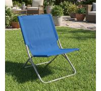 Domus Spiaggina Pieghevole Metallo/Tessuto 48x62x64 cm Verde/Blu Easy