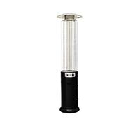 Domus Stufa Gas Gpl Round Patio + Ruote Nero Kw 5/11 H.cm 180