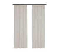 domus&trend - Tenda da arredo per Interni Ignifughe Filtranti, Tende a Pannello 140x320 cm, Per Casa Binario o Bastone, Tende a Pannello Moderne, 100% Made in Italy (Beige_Attacco per binario)