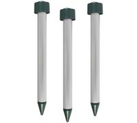 DOMUS ULTRASUONI SCACCIATALPE Topi Talpa Talpe 3 Pezzi RODITORI DISSUASORE Batteria MAX1875mq Giardino Frutta Fiori ORTAGGI