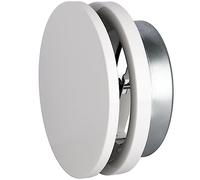 DOMUX Presa d'aria tonda orientabile - Aspirazione o insufflazione - In acciaio inox 304 per condotto e condotto VMC, cappa ed estrattore - Per soffitto o parete 125 mm Ø 125 mm DN125