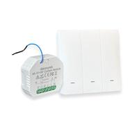 domyno Centralina per tapparelle Interruttore Serrande Tende con Controllo Wifi, Telecomando, Alexa, G.Home, App Tuya e Smartlife - Centralina + Pulsante senza fili -