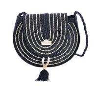 DON ALGODON Coimbra Borsa a tracolla donna - Borsa spiaggia donna - Borsa donna estate - Borsa rafia donna Donna (Pacco da 1)