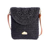 DON ALGODON Evora Borsa a tracolla donna - Borsa spiaggia donna - Borsa donna estate - Borsa rafia donna Donna (Pacco da 1)