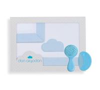 Don Algodón - Lenzuola per culla Cloud, colore: Bianco/Blu