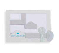 Don Algodón - Lenzuola per culla Cloud, colore: Bianco/Grigio