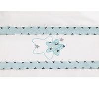 Don Algodón - Lenzuola per culla, motivo: Izar bianco e verde
