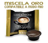 DON CARLO Borbone caffè capsule compatibili per sistema A MODO MIO - Miscela ORO