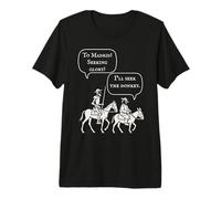 Don Chisciotte Cavaliere Errante Letterario Umorismo Libro Regalo Amante Maglietta Premium