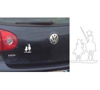 Don Chisciotte E Sancho, Adesivo Da Vinile Versione Destra