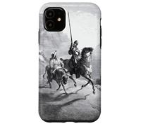 Don Chisciotte e Sancho partendo di Gustave Dore (1863) Custodia per iPhone 11