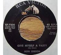 DON GIBSON - give myself a party / look who's blue 45 rpm single