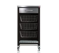 Don Hierro - Carrello da cucina, colore: nero e cromo