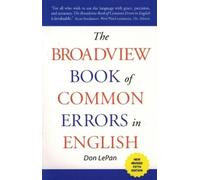 Don LePan The Broadview Book of Common Errors in English - Fifth Edi (Tascabile)