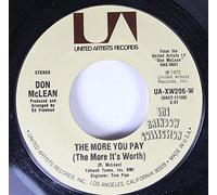 DON McLEAN - DON McLEAN 45 RPM THE MORE YOU PAY / IF WE TRY