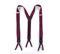 Don Mimì, BRETELLA con clip e lacci intercambiabili DACCA con pelle marrone, Taglia Unica 160/200 cm M, UNISEX, BORDEAUX