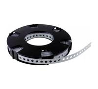 Don Quichotte Nastro perforato 17 mm zincato 10 metri su un rotolo in scatola di plastica, 1 pezzo, 900934