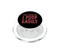 Don´t Scare Me I Poop Facilmente Halloween Skeleton Ghost Horror PopSockets PopGrip per MagSafe