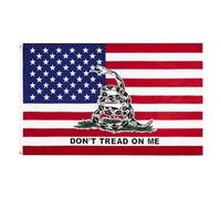 Don’t Snack on Me, Indoor Outdoor Banner, 35x59 Inches Double Sided Tea Celebrate Flag, Gadsden Libertarian Design, Perfect for Bedroom, Home, Patio, Garden Decor Material Polyester